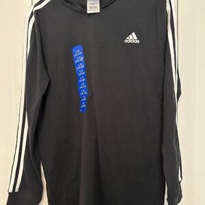 Girls Adidas Long Sleeve Hooded T shirt